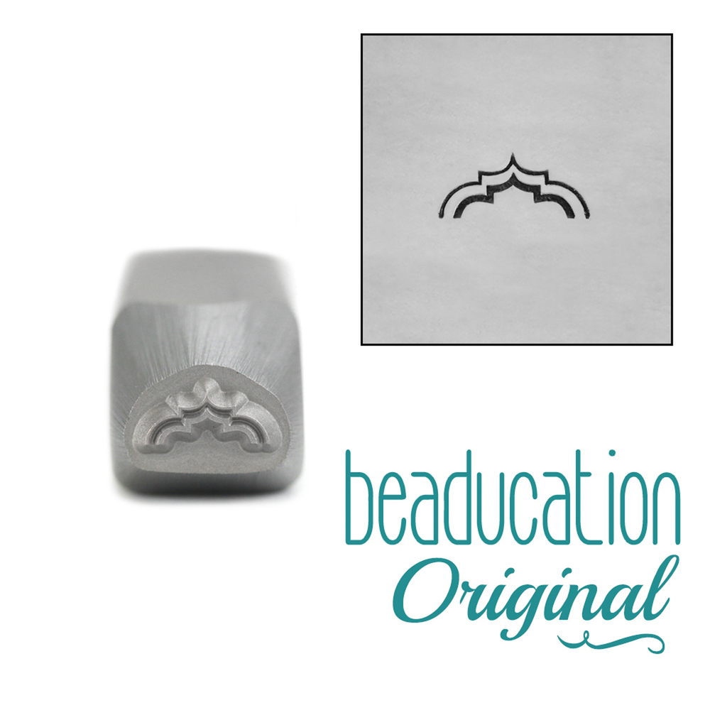 Metal Stamping Tools Wide Moroccan Arch Metal Design Stamp, 6mm - Beaducation Original